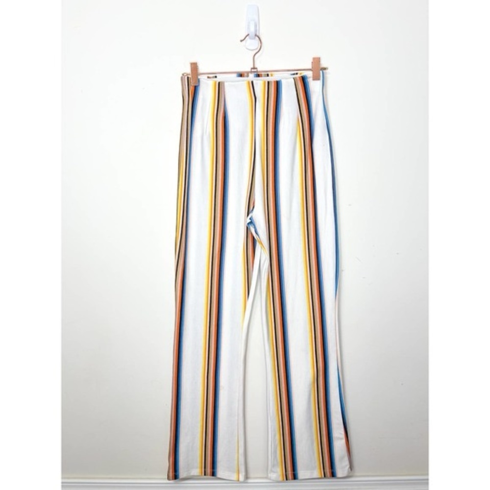 Free People Multicolor Striped Flare Pants